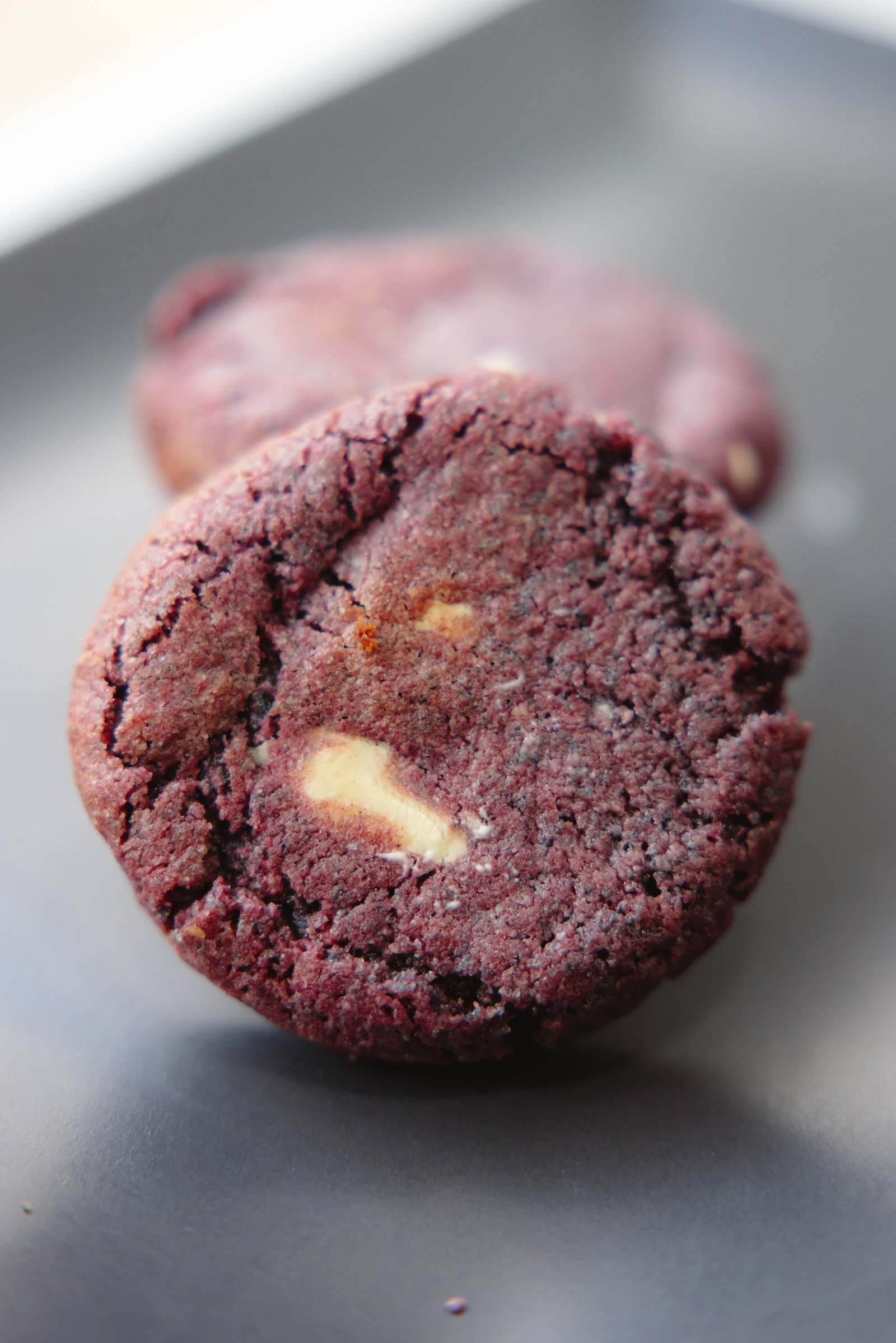 Cookie à l’ube et au chocolat blanc